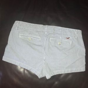 Hollister blue and white stripe shorts